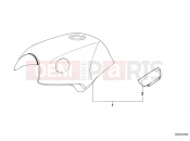 BMW Motorrad BMW CLASSIC 2005 K-Model 3-cyl. K 75 RT (0565,0573) Fuel tank/knee padding
