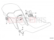 BMW Motorrad BMW CLASSIC 2005 K-Model 3-cyl. K 75 RT (0565,0573) Fuel tank cover