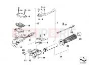 BMW Motorrad BMW CLASSIC 2005 K-Model 3-cyl. K 75 RT (0565,0573) Handle unit, right