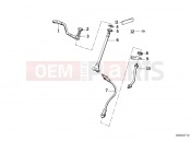BMW Motorrad BMW CLASSIC 2005 K-Model 3-cyl. K 75 RT (0565,0573) Brake pipe, front
