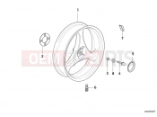 BMW Motorrad BMW CLASSIC 2005 K-Model 3-cyl. K 75 RT (0565,0573) Cast rim, rear