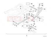 BMW Motorrad BMW CLASSIC 2005 K-Model 3-cyl. K 75 RT (0565,0573) Retrofit kit, Top Case bracket