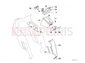 BMW Motorrad BMW CLASSIC 2005 K-Model 3-cyl. K 75 RT (0565,0573) Trim panel-side pocket/knee padding