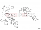 BMW Motorrad BMW CLASSIC 2005 K-Model 3-cyl. K 75 RT (0565,0573) Radiotor trim panel center