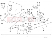 BMW Motorrad BMW CLASSIC 2005 K-Model 3-cyl. K 75 RT (0565,0573) Installing set windshield