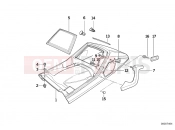 BMW Motorrad BMW CLASSIC 2005 K-Model 3-cyl. K 75 RT (0565,0573) Tail part upper