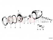 BMW Motorrad BMW CLASSIC 1969 R-Boxer R75/5 Single components for headlight