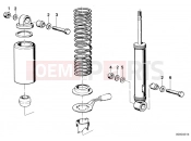 BMW Motorrad BMW CLASSIC 1976 R-Boxer R90S Rear spring strut mounting parts
