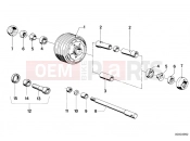 BMW Motorrad BMW CLASSIC 1976 R-Boxer R90S Spoke wheel-wheel hub/dial shaft