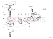 BMW Motorrad BMW CLASSIC 1977 R-Models 2V R 60 /7 Carburetor-float assy/jet