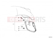 BMW Motorrad BMW CLASSIC 1978 R-Models 2V R 80 TIC Set mud flaps, rear