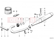 BMW Motorrad BMW CLASSIC 1978 R-Models 2V R 100 /7T Exhaust system