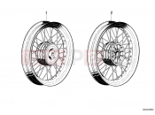 BMW Motorrad BMW CLASSIC 1978 R-Models 2V R 100 /7T Spoke wheel