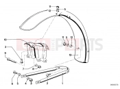 BMW Motorrad BMW CLASSIC 1978 R-Models 2V R 100 /7T Mudguard front