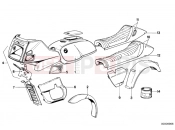 BMW Motorrad BMW CLASSIC 1980 R-Models 2V R 100 RT Painted parts 571 perlmutt