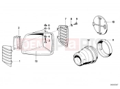 BMW Motorrad BMW CLASSIC 1982 R-Models 2V R 80 TIC Trim panel air inlet