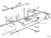 BMW Motorrad BMW CLASSIC 1982 R-Models 2V R 80 G/S Wiring harness/chassis/engine/tail light