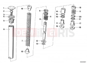 BMW Motorrad BMW CLASSIC 1982 R-Models 2V R 100 RS Telescope fork tube/absorber/spring