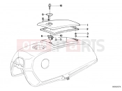 BMW Motorrad BMW CLASSIC 1982 R-Boxer R45 Fuel tank-tool container