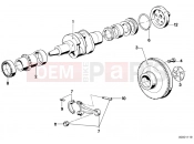 BMW Motorrad BMW CLASSIC 1983 R-Models 2V R 100 RS Crankshaft/Connecting rod/Mounting parts
