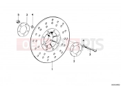 BMW Motorrad BMW CLASSIC 1983 R-Models 2V R 100 TIC Brake rotor, front