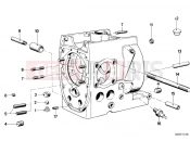 BMW Motorrad BMW CLASSIC 1981 R-Models 2V R 100 TIC Engine housing mounting parts