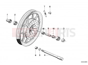 BMW Motorrad BMW CLASSIC 1981 R-Boxer R65LS Cast rim mounting parts