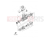 YAMAHA WR 650 WaveRunner WR650R FK7N 1993 CRANKSHAFT & PISTON