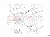DUCATI 2014 Monster 796 ABS HORIZONTAL CYLINDER HEAD » VALVE DRIVE