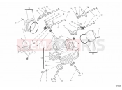 DUCATI 2014 Monster 796 ABS VERTICAL CYLINDER HEAD » VALVE DRIVE
