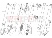 DUCATI Monster 1100 EVO ABS 024 - FRONT FORK (1) » FRONT SUSPENSION