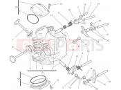 DUCATI Monster 696 ABS ANNIVERSARY HORIZONTAL CYLINDER HEAD » VALVE DRIVE