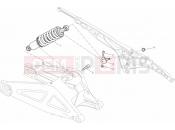 DUCATI 2013 Monster 795 ABS REAR SHOCK ABSORBER » SWING ARM