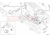 DUCATI Monster 796 ANNIVERSARY REAR BRAKE SYSTEM » BRAKING SYSTEM