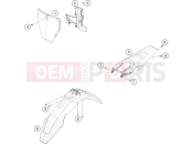 HUSQVARNA 2019 Street FS 450 (F2303S0) [] MASK, FENDERS|Frame|08