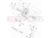 HUSQVARNA 2019 Street FS 450 (F2303S0) [] REAR WHEEL|Frame|10