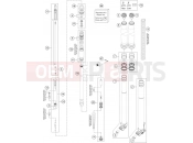 HUSQVARNA 2016 Offroad FE 501 (F2460P4) [AU] FRONT FORK DISASSEMBLED|Frame|01