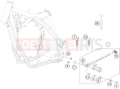 HUSQVARNA 2015 Offroad FE 250 (F2160O4) [AU] SIDE / CENTER STAND|Frame|03