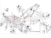 HUSQVARNA 2013 NUDA 900-900R ABS FRAME - FOOTRESTS
