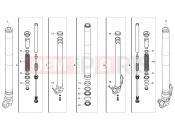 HUSQVARNA 2013 TR 650 TERRA-STRADA FRONT FORK ASSEMBLY