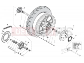 HUSQVARNA 2013 TR 650 TERRA-STRADA REAR WHEEL (STRADA)
