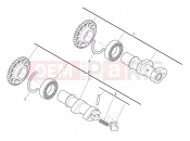 HUSQVARNA TC 449 CAMSHAFT IN-EX