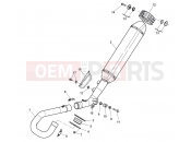 HUSQVARNA TC 449 EXHAUST SYSTEM