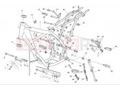 HUSQVARNA 2013 TE-SMR 125 FRAME - FOOTRESTS
