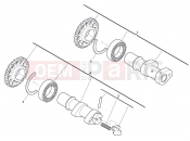 HUSQVARNA 2012 TE 449-511 CAMSHAFT IN-EX