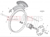 HUSQVARNA 2012 TE 449-511 FRONT WHEEL