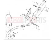 HUSQVARNA 2012 TXC 449-511 EXHAUST SYSTEM