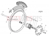 HUSQVARNA 2012 TXC 449-511 FRONT WHEEL
