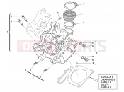 HUSQVARNA 2012 TC 449 CYLINDER HEAD