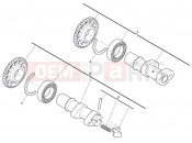 HUSQVARNA 2012 TC 449 CAMSHAFT IN-EX